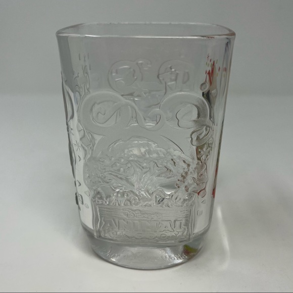 Walt Disney World McDonalds 2000 Celebration Glass Animal Kingdom Mickey Mouse - Picture 2 of 9